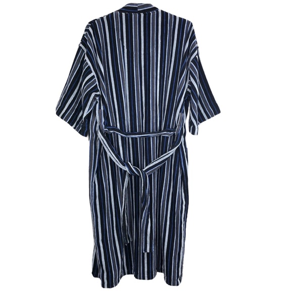 NEW Majestic Luxurious Terry striped kimono robe - Picture 6 of 7